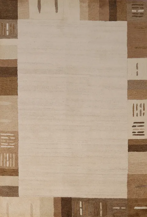 Handmade Gabbeh Indian Area Rug 5x8