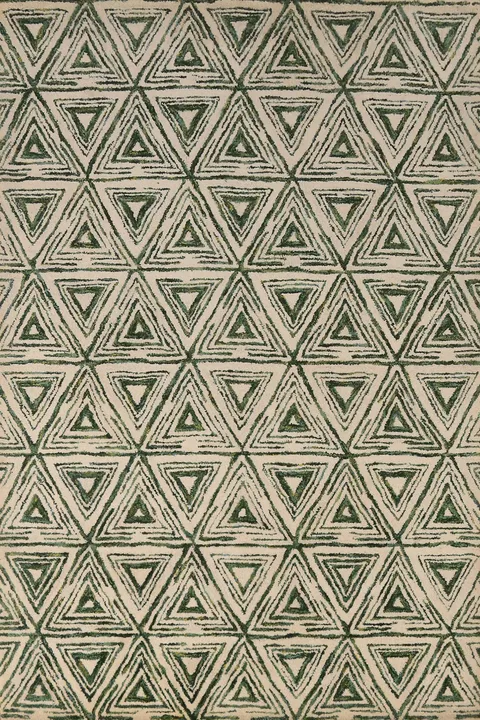 All-Over Geometric Modern Indian Area Rug 5x8