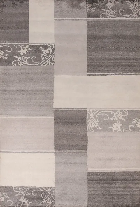 Handmade Modern Indian Area Rug 5x8