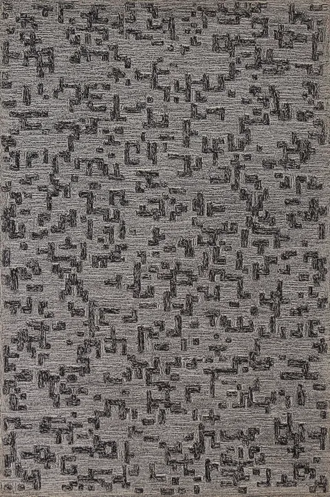 Contemporary Wool Modern Indian Area Rug 5x8