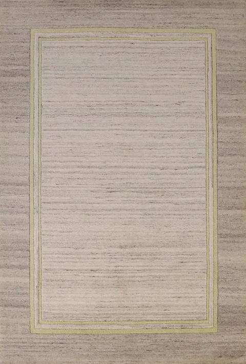 Contemporary Wool Gabbeh Indian Area Rug 5x8