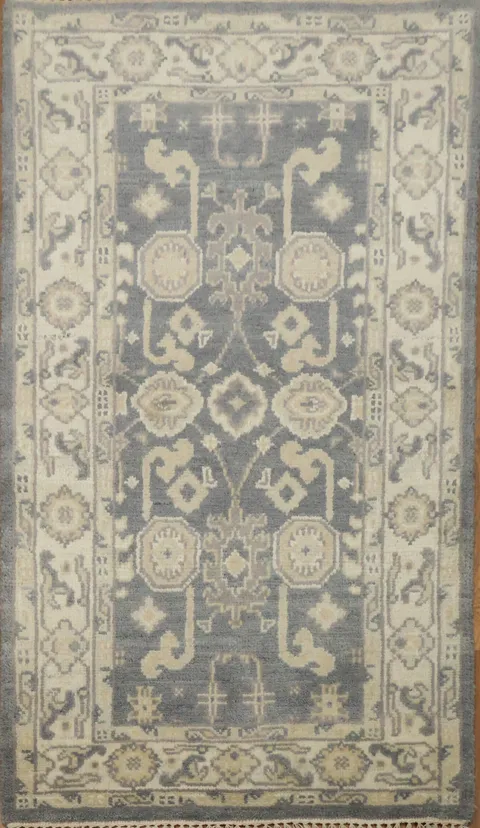 Handmade Oushak Indian Rug 3x5