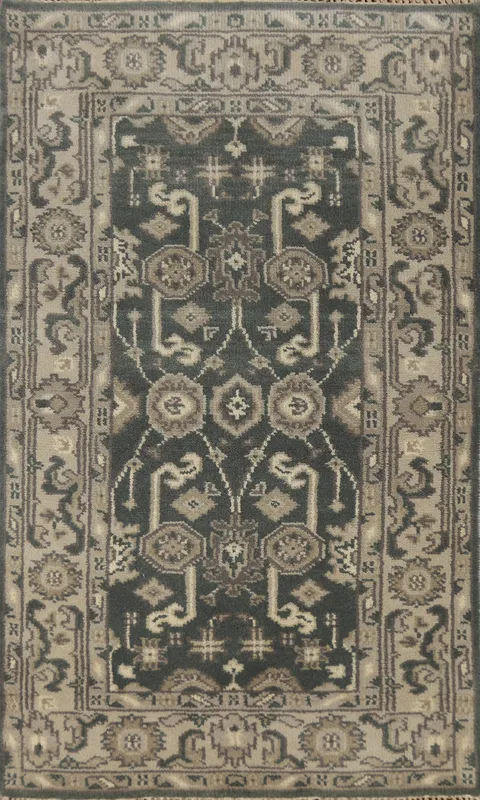 Handmade Oushak Indian Rug 3x5