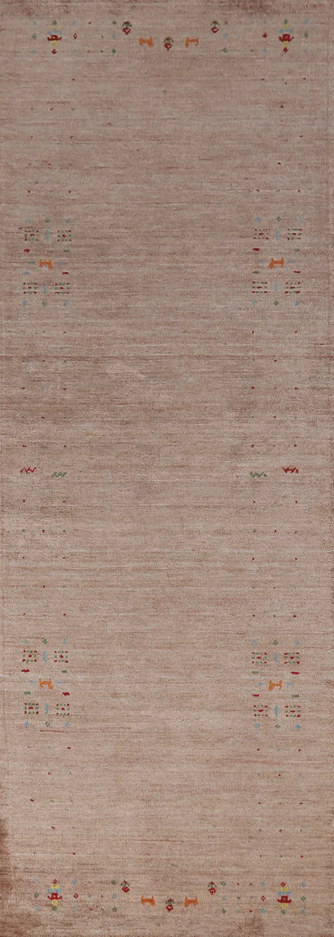Handmade Wool Gabbeh Indian Runner Rug 3x10