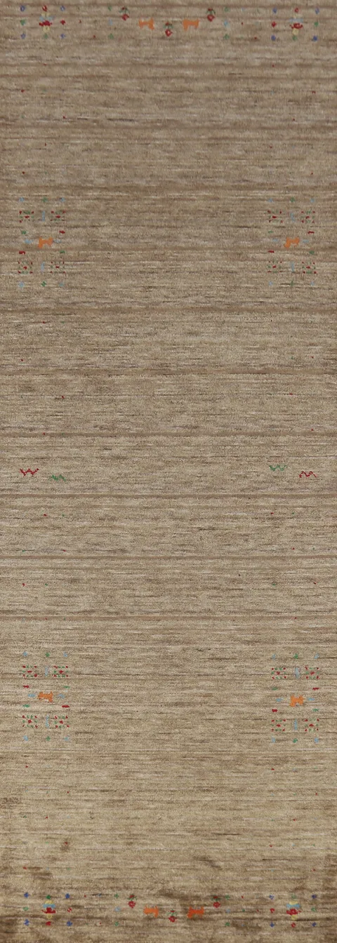 Tribal Wool Gabbeh Indian Runner Rug 3x10