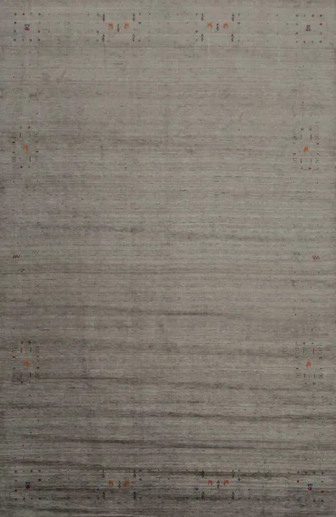 Refined Tone Gabbeh Area Rug 9x12 Perfect for a Subtle Statement
