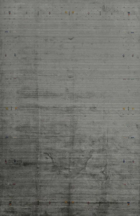 Versatile Decorative Gabbeh Area Rug 9x12 with Subtle Textured Surface