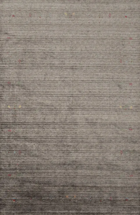 Subtle Gabbeh Area Rug 7x10 with Pops of Color for Stylish Interiors