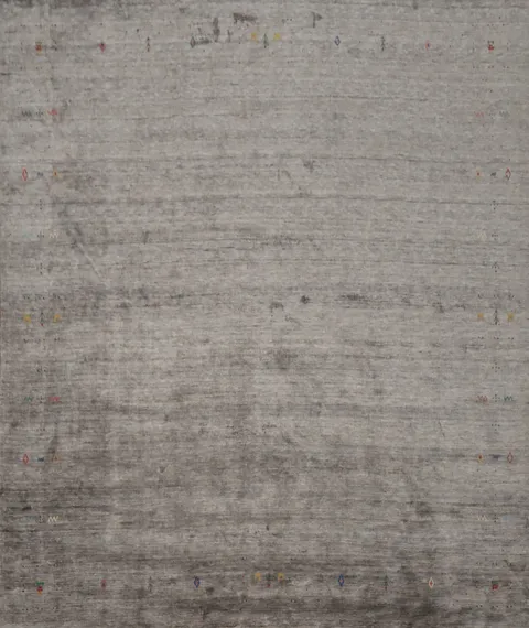Chick Textured Gabbeh Area Rug 10x10 Perfect for Minimalist Spaces