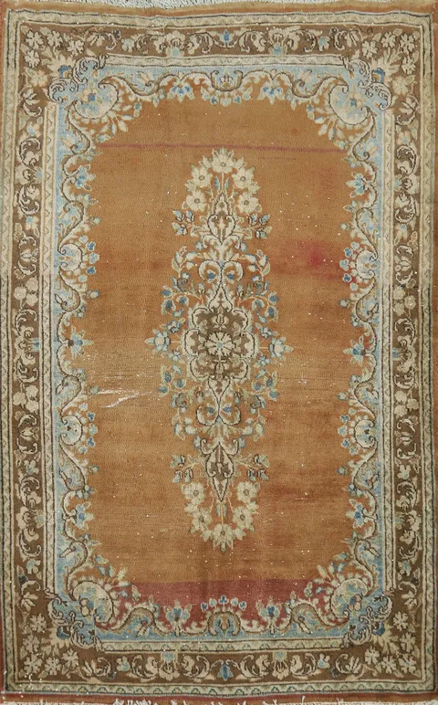 Vintage Wool Kerman Persian Rug 3x5
