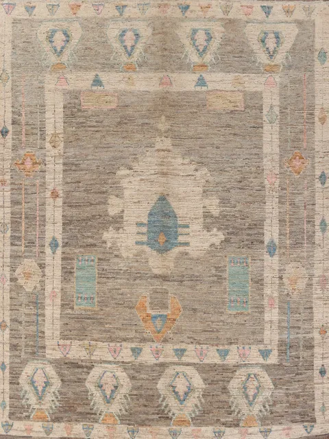 Handmade Wool Oushak Turkish Area Rug 8x10