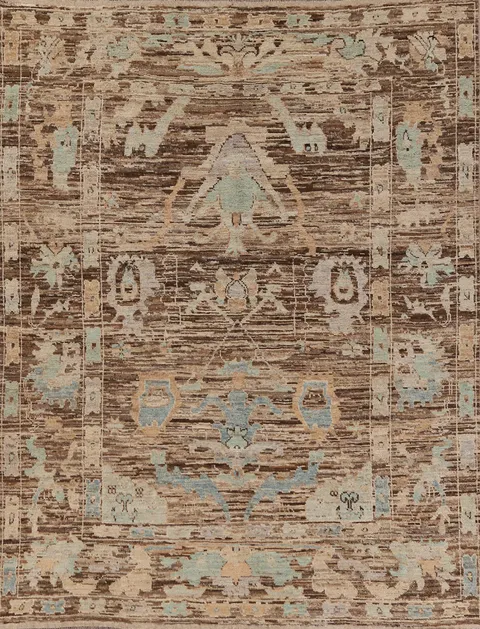 Handmade Wool Oushak Turkish Area Rug 8x10