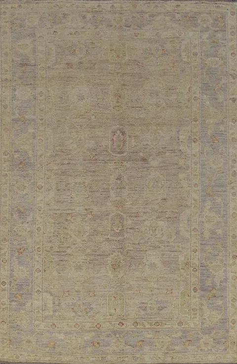 Handmade Wool Oushak Turkish Area Rug 6x9