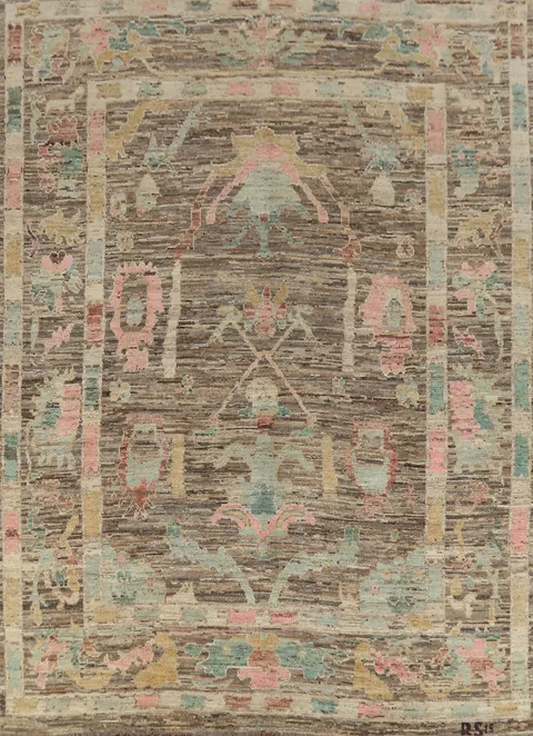 Vegetable Dye Oushak Turkish Area Rug 8x10