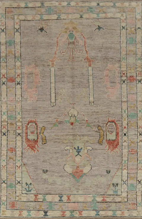 Vegetable Dye Oushak Turkish Area Rug 7x10