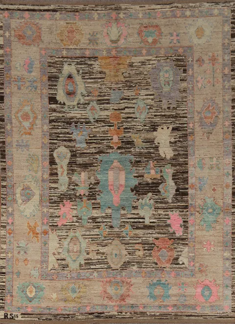 Vegetable Dye Oushak Turkish Area Rug 8x10