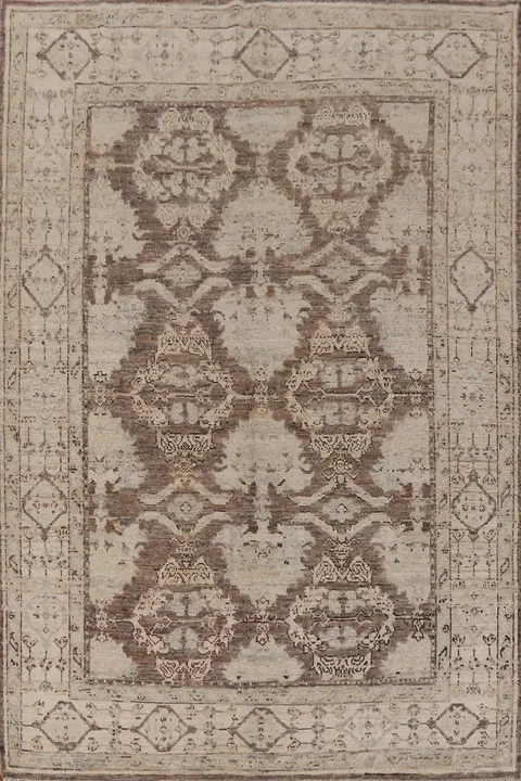 Vegetable Dye Oushak Turkish Area Rug 7x10