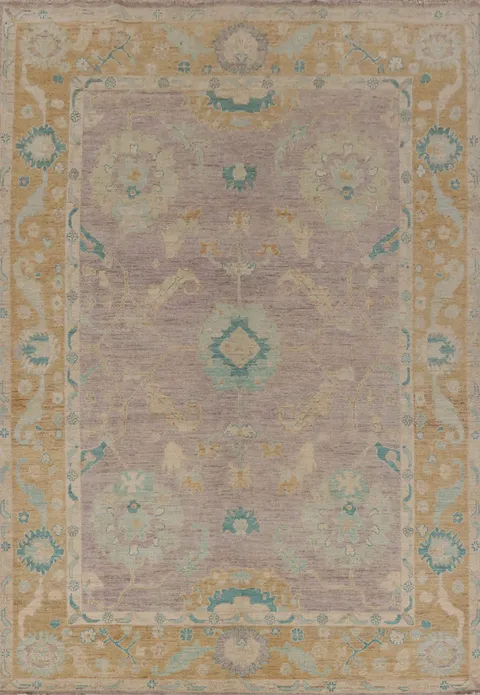 Vegetable Dye Oushak Turkish Area Rug 8x10