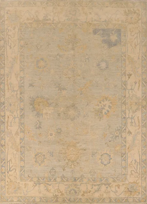 Vegetable Dye Oushak Turkish Area Rug 8x10