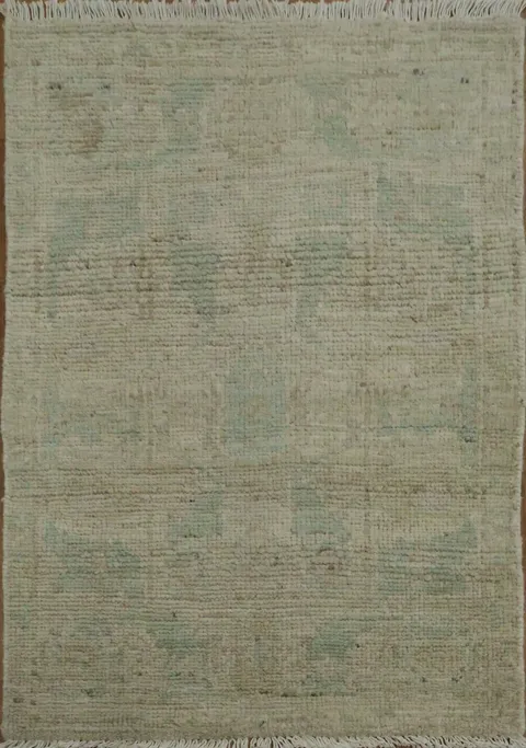 Vegetable Dye Oushak Turkish Accent Rug 2x3