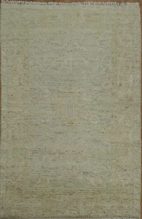 Vegetable Dye Oushak Turkish Rug 3x5