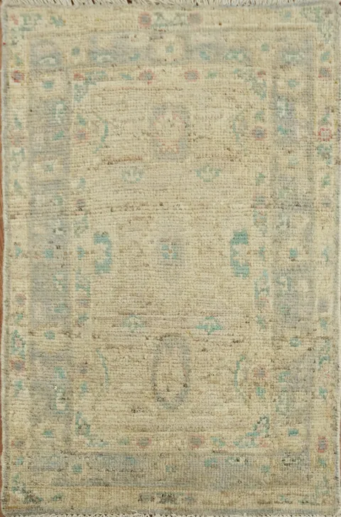 Vegetable Dye Oushak Turkish Rug 2x3
