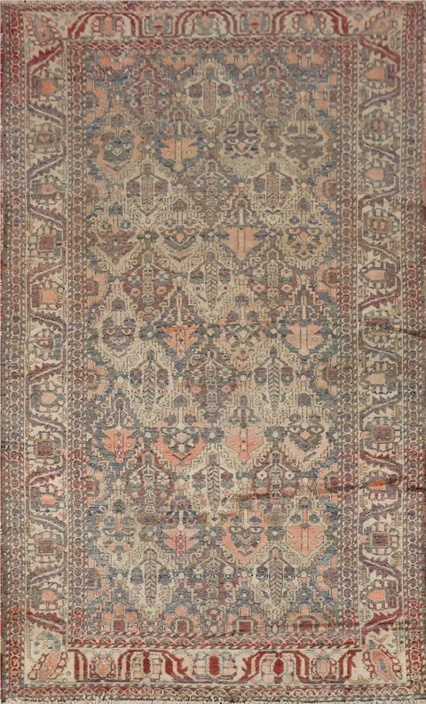 Handmade Wool Bakhtiari Persian Area Rug 5x10