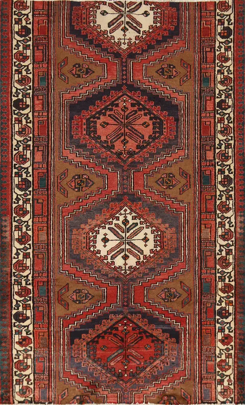 Handmade Wool Ardebil Persian Rug 4x7