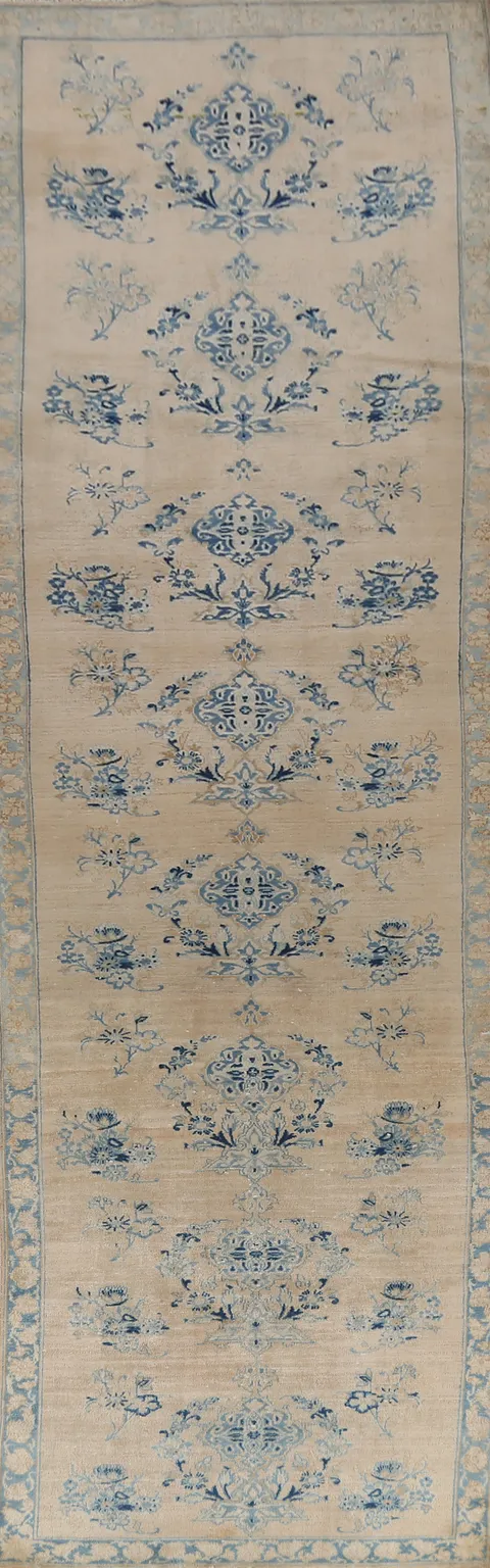 Floral Vintage Mahal Persian Runner Rug 3x14