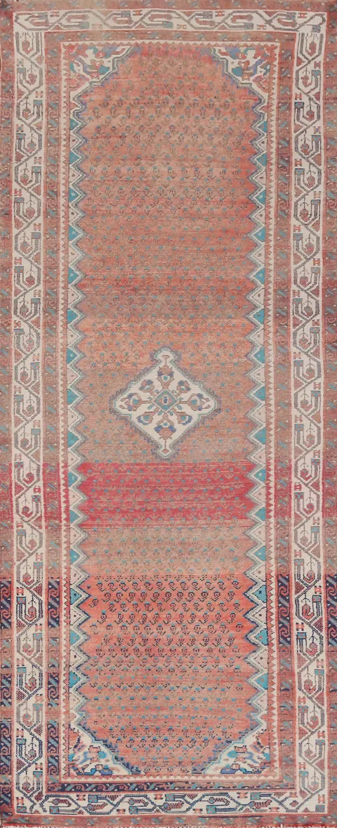 Handmade Botemir Persian Runner Rug 3x10