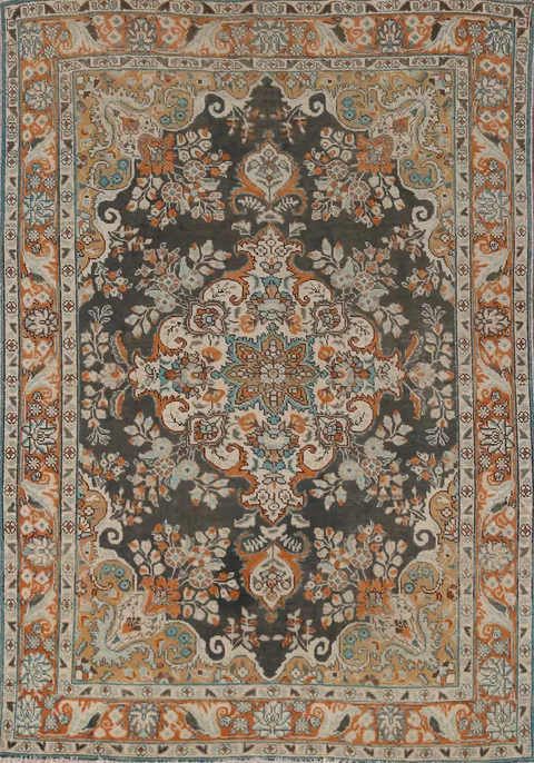 Traditional Wool Tabriz Persian Rug 5x6