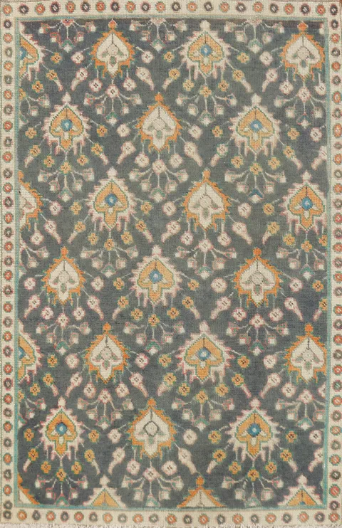 Vintage Floral Tabriz Persian Rug 3x5