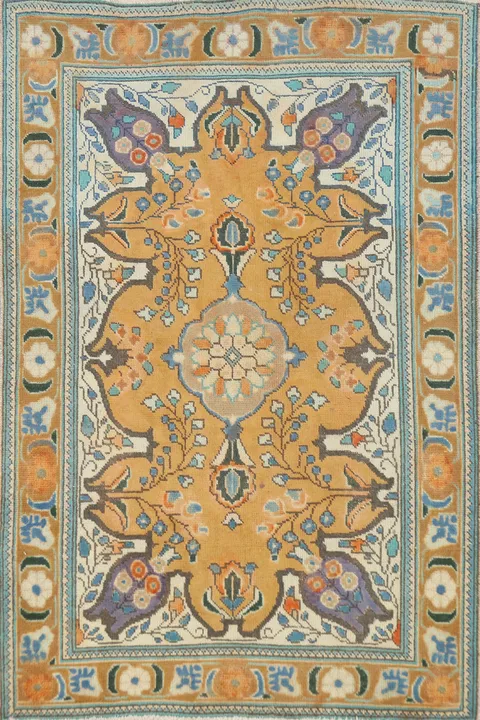 Vintage Wool Tabriz Persian Rug 3x5
