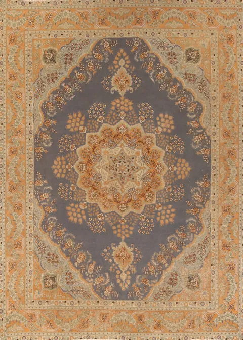 Vintage Wool Tabriz Persian Area Rug 10x13