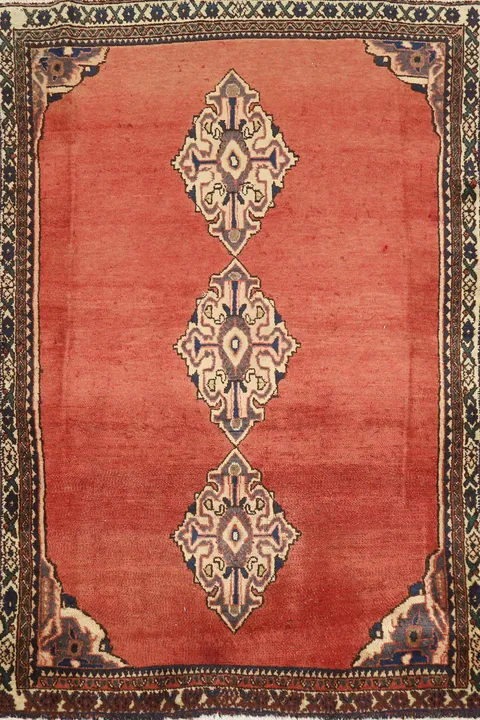 Handmade Wool Sirjan Persian Rug 3x5