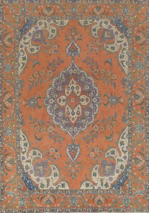 Traditional Wool Tabriz Persian Area Rug 9x13