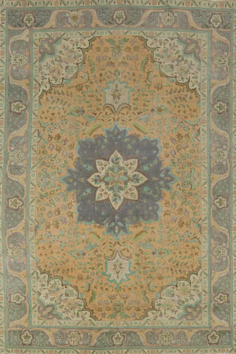 Traditional Floral Tabriz Persian Area Rug 6x9