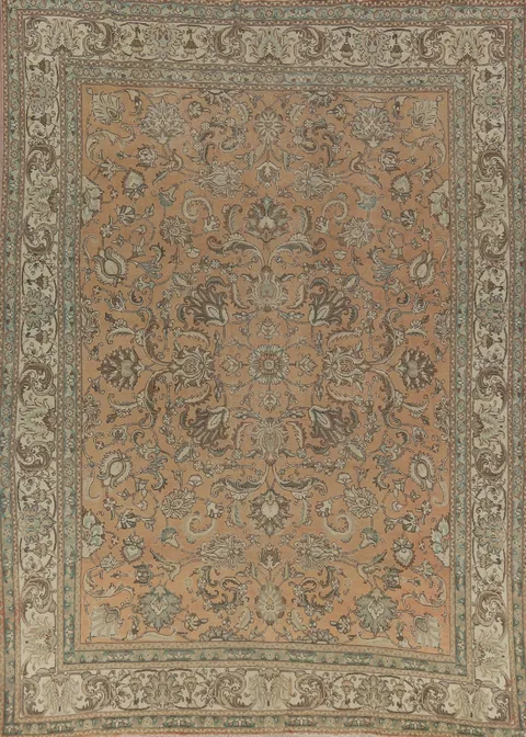 Handmade Floral Tabriz Persian Area Rug 10x13