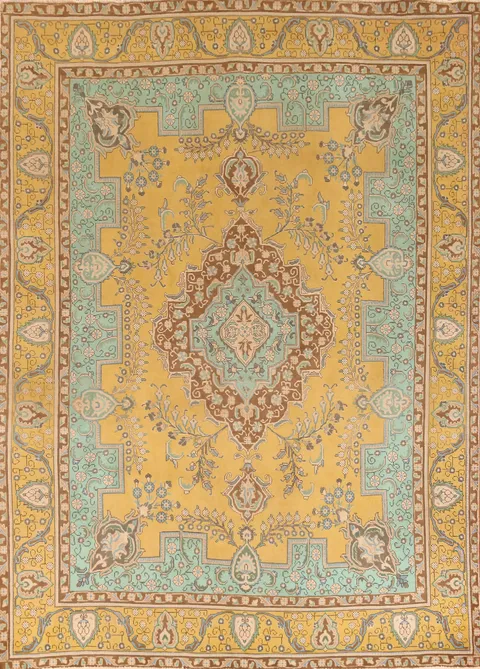 Handmade Wool Tabriz Persian Area Rug 9x12