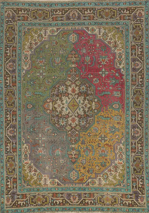 Handmade Wool Tabriz Persian Area Rug 8x11