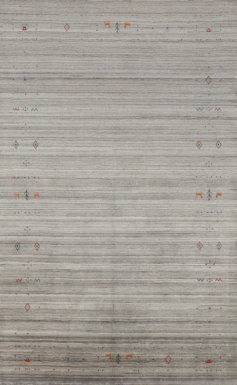 Handmade Wool Gabbeh Oriental Area Rug 5x8
