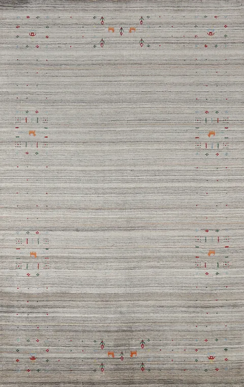 Tribal Gabbeh Oriental Area Rug 5x8