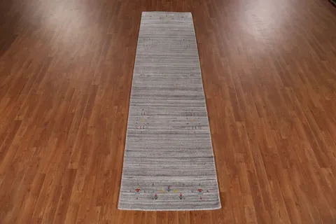 Handmade Gabbeh Oriental Runner Rug 3x10