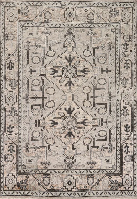 Geometric Oushak Indian Area Rug 8x10