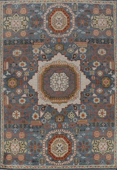 Geometric Wool Oushak Indian Area Rug 8x10