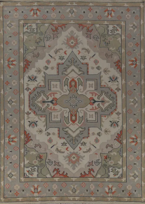 Handmade Oushak Indian Area Rug 9x12