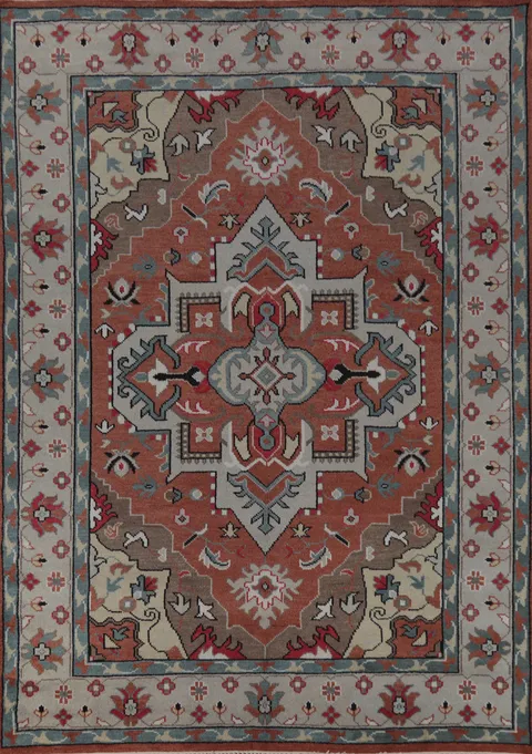 Handmade Oushak Indian Area Rug 9x12
