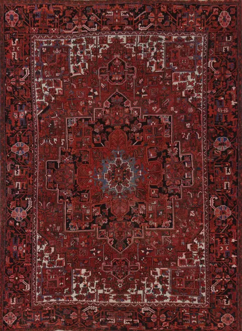 Vintage Heriz Persian Area Rug 10x13