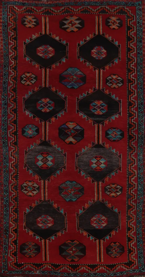 Handmade Geometric Lori Persian Area Rug 5x11