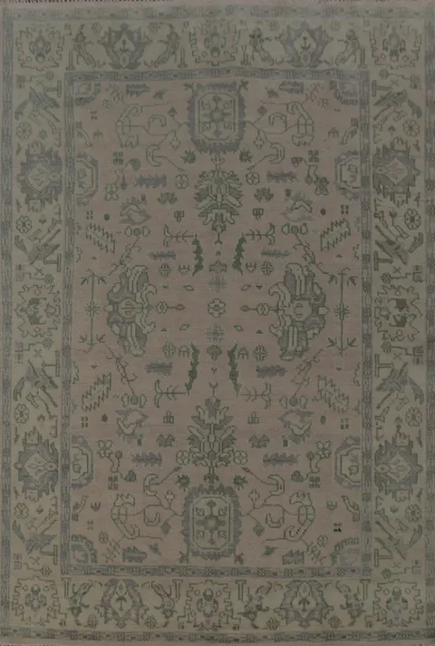 Handmade Wool Oushak Indian Area Rug 8x10